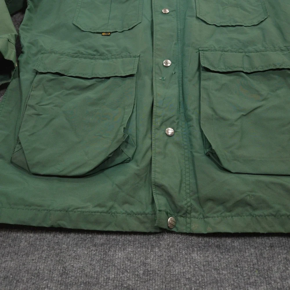 Vintage Woolrich Parka Jacket Mens M‎ Spruce Green Hooded Lined Utility Pockets